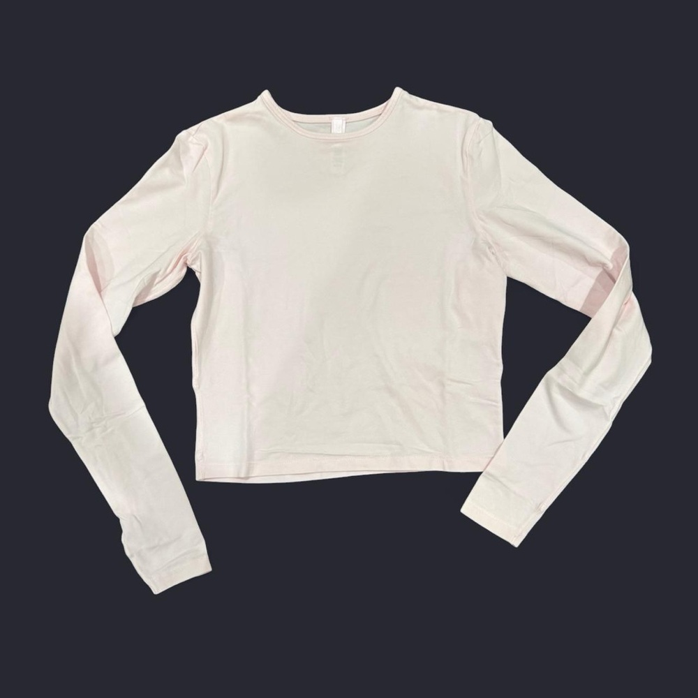SKIMS Long Sleeve Tee - Light Pink